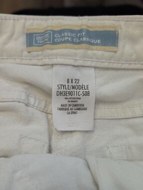 Denver Hayes White Casual Pants 8 X 22